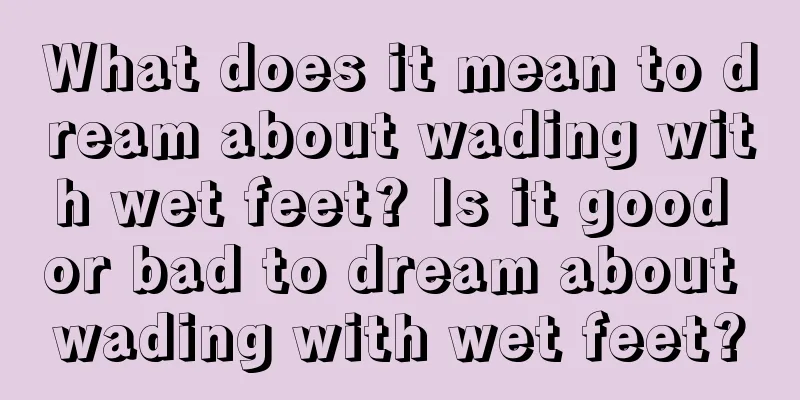 What does it mean to dream about wading with wet feet? Is it good or bad to dream about wading with wet feet?