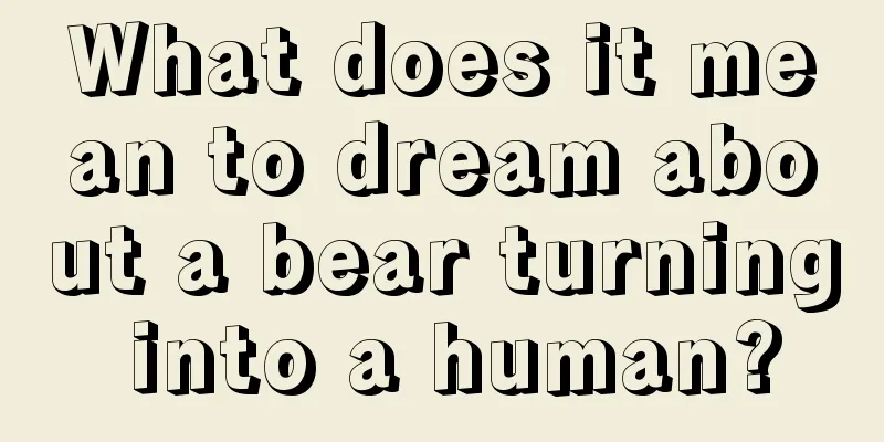 What does it mean to dream about a bear turning into a human?