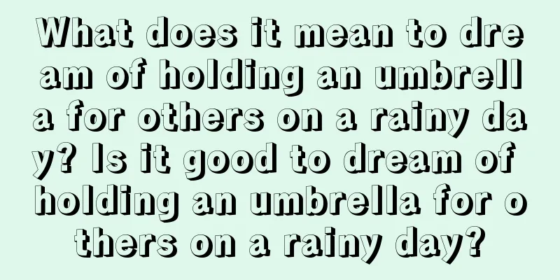 What does it mean to dream of holding an umbrella for others on a rainy day? Is it good to dream of holding an umbrella for others on a rainy day?