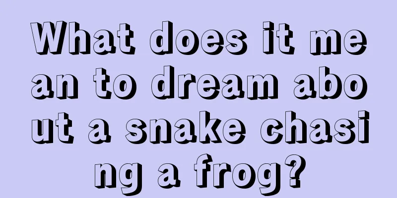 What does it mean to dream about a snake chasing a frog?