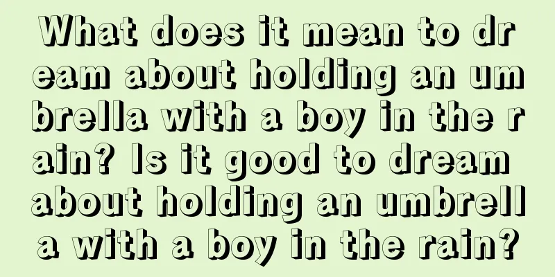 What does it mean to dream about holding an umbrella with a boy in the rain? Is it good to dream about holding an umbrella with a boy in the rain?