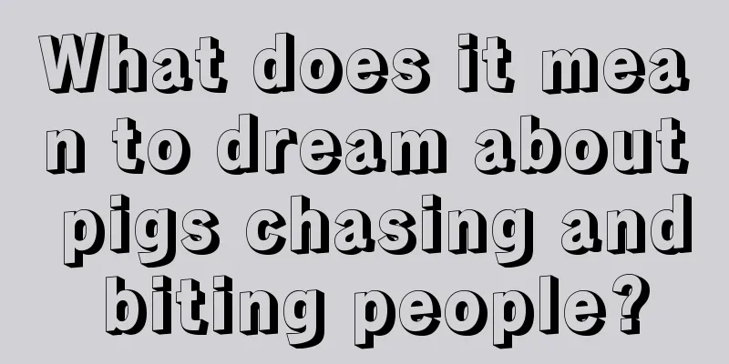 What does it mean to dream about pigs chasing and biting people?