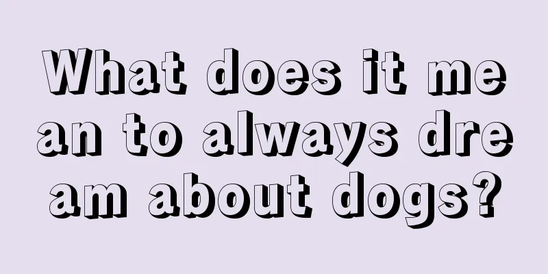 What does it mean to always dream about dogs?