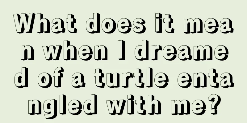 What does it mean when I dreamed of a turtle entangled with me?