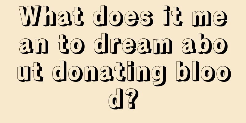 What does it mean to dream about donating blood?