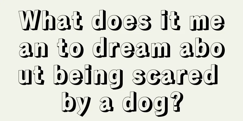 What does it mean to dream about being scared by a dog?