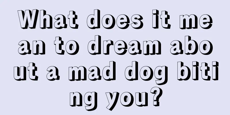 What does it mean to dream about a mad dog biting you?