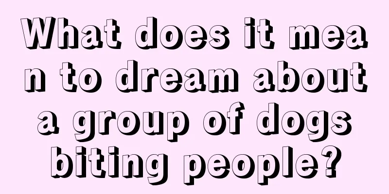 What does it mean to dream about a group of dogs biting people?