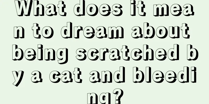 What does it mean to dream about being scratched by a cat and bleeding?