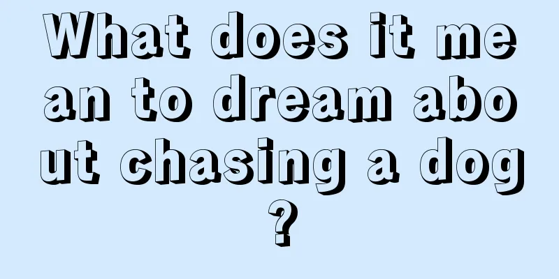 What does it mean to dream about chasing a dog?