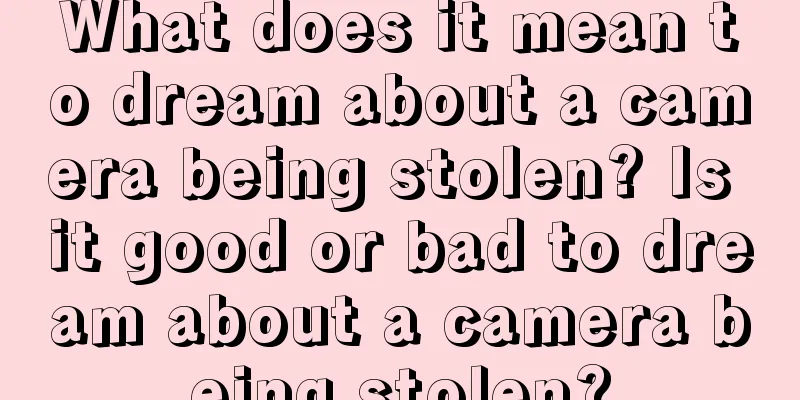 What does it mean to dream about a camera being stolen? Is it good or bad to dream about a camera being stolen?