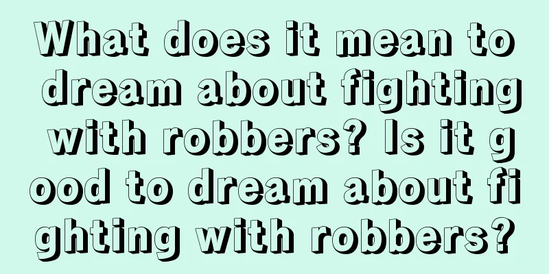 What does it mean to dream about fighting with robbers? Is it good to dream about fighting with robbers?