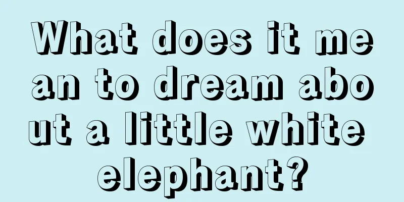 What does it mean to dream about a little white elephant?