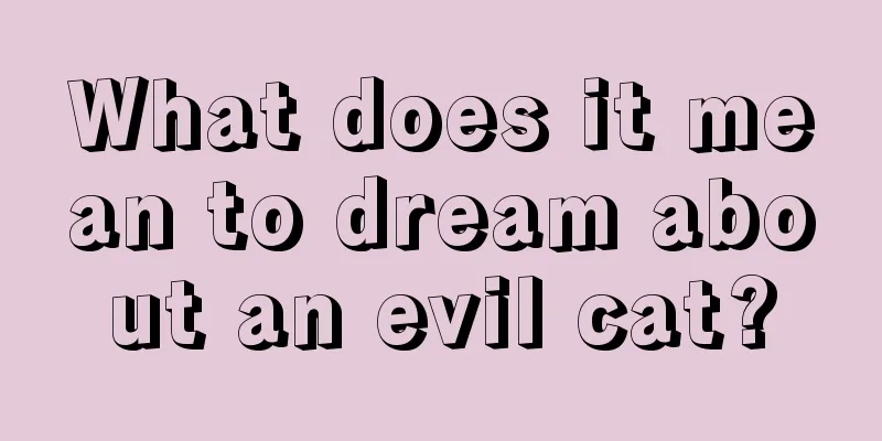 What does it mean to dream about an evil cat?