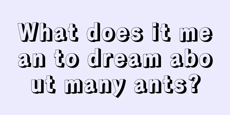 What does it mean to dream about many ants?