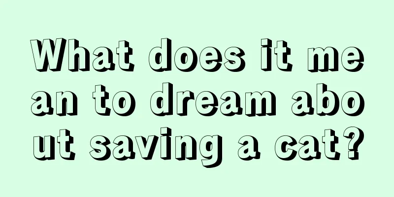 What does it mean to dream about saving a cat?