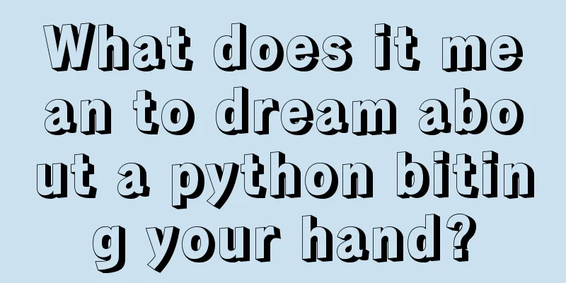 What does it mean to dream about a python biting your hand?