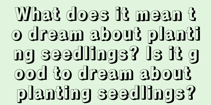 What does it mean to dream about planting seedlings? Is it good to dream about planting seedlings?