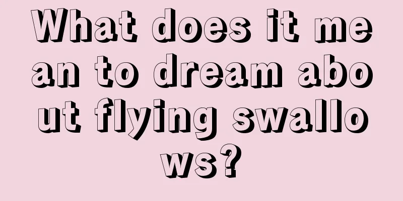 What does it mean to dream about flying swallows?