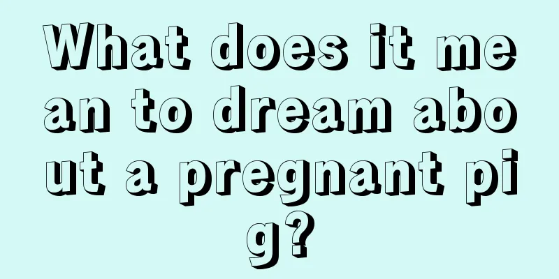 What does it mean to dream about a pregnant pig?