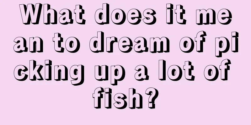 What does it mean to dream of picking up a lot of fish?