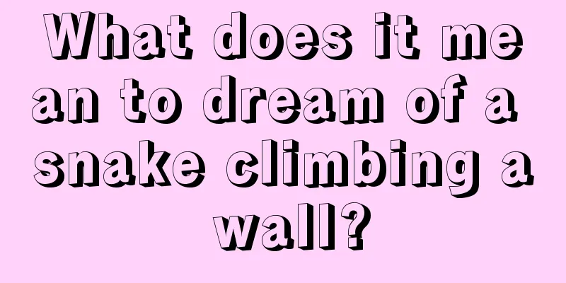 What does it mean to dream of a snake climbing a wall?