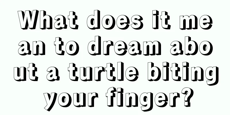 What does it mean to dream about a turtle biting your finger?