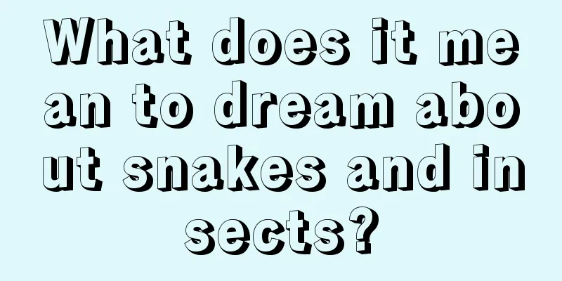 What does it mean to dream about snakes and insects?