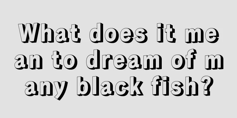 What does it mean to dream of many black fish?