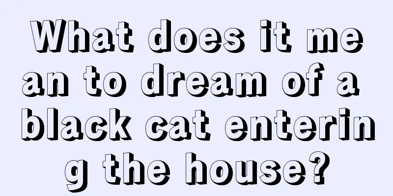 What does it mean to dream of a black cat entering the house?