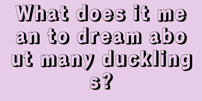 What does it mean to dream about many ducklings?