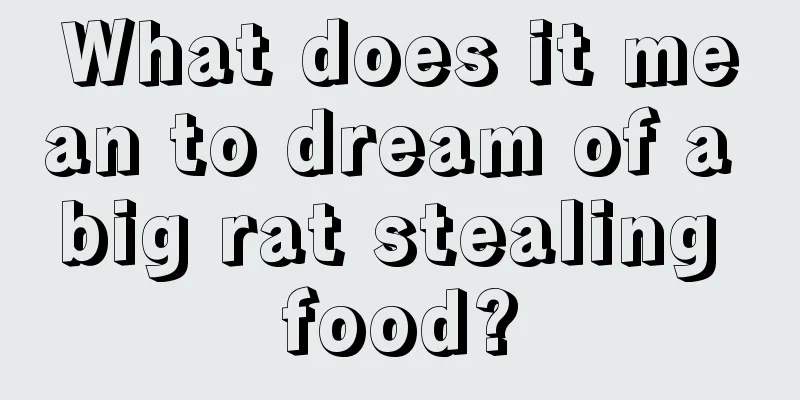 What does it mean to dream of a big rat stealing food?