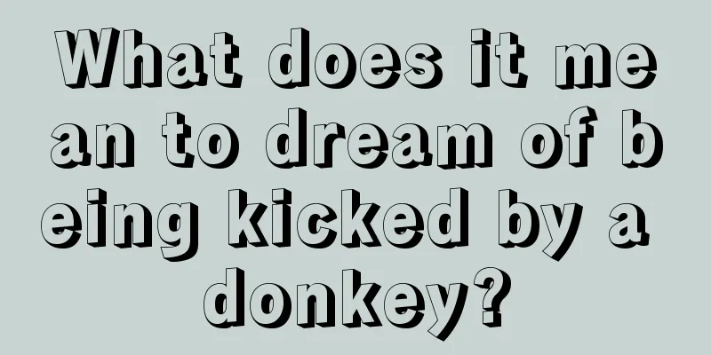 What does it mean to dream of being kicked by a donkey?