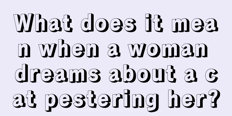 What does it mean when a woman dreams about a cat pestering her?