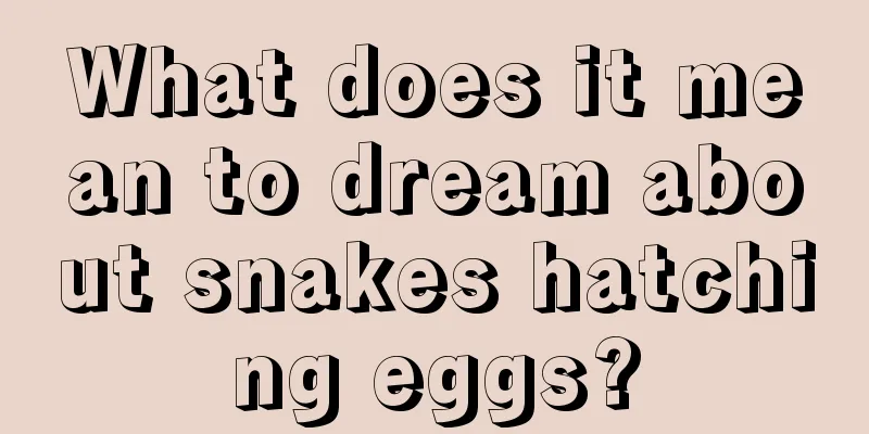 What does it mean to dream about snakes hatching eggs?