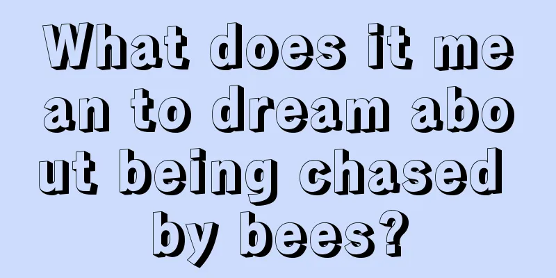 What does it mean to dream about being chased by bees?