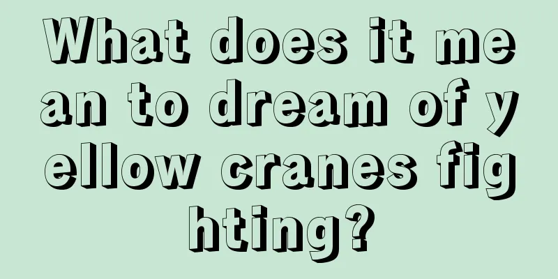 What does it mean to dream of yellow cranes fighting?