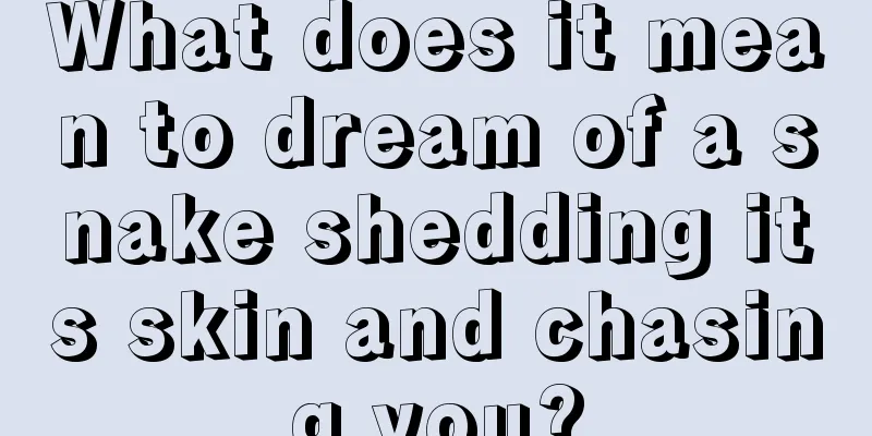 What does it mean to dream of a snake shedding its skin and chasing you?