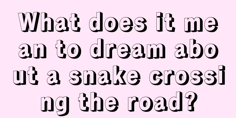 What does it mean to dream about a snake crossing the road?