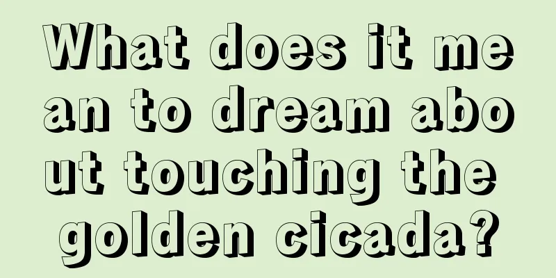 What does it mean to dream about touching the golden cicada?