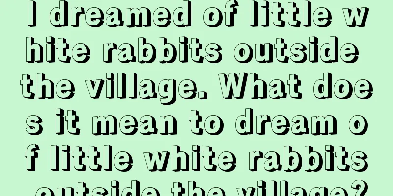 I dreamed of little white rabbits outside the village. What does it mean to dream of little white rabbits outside the village?