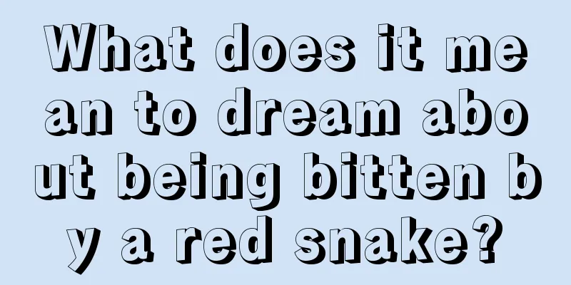 What does it mean to dream about being bitten by a red snake?