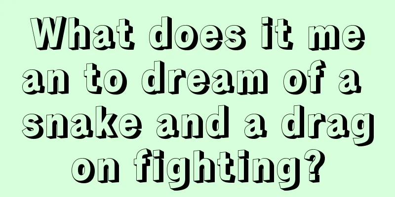 What does it mean to dream of a snake and a dragon fighting?