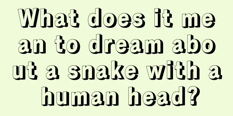 What does it mean to dream about a snake with a human head?