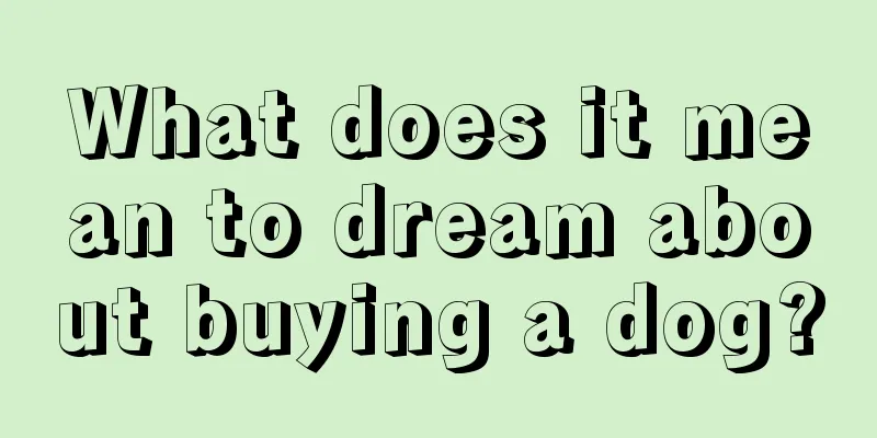 What does it mean to dream about buying a dog?