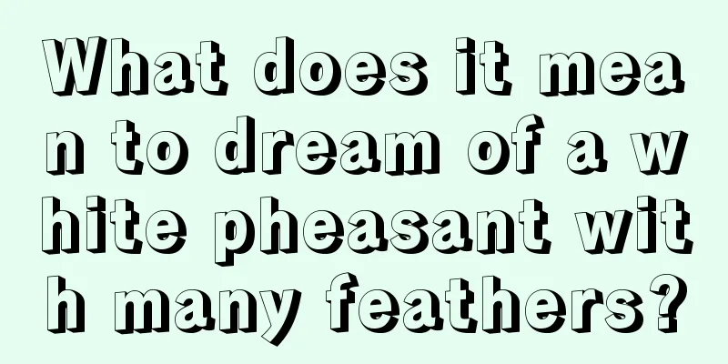 What does it mean to dream of a white pheasant with many feathers?