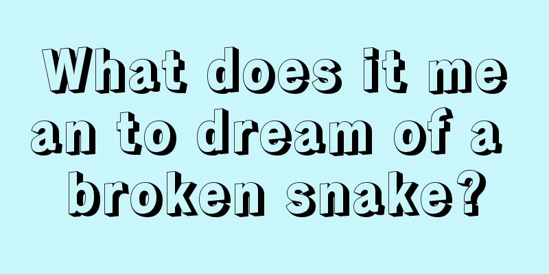 What does it mean to dream of a broken snake?