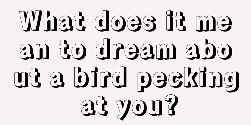 What does it mean to dream about a bird pecking at you?