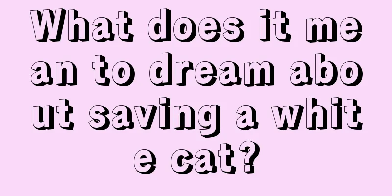 What does it mean to dream about saving a white cat?