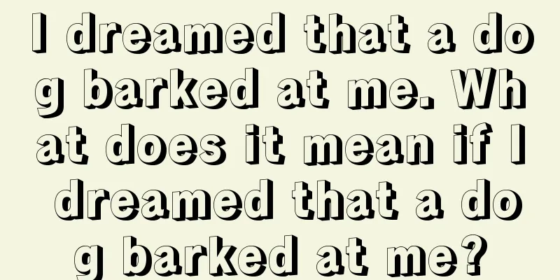 I dreamed that a dog barked at me. What does it mean if I dreamed that a dog barked at me?